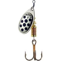 CUILLER MEPPS AGLIA ARGENT POINTS NOIRS