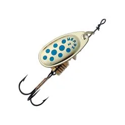 CUILLER TOURNANTE MEPPS COMET OR POINT BLEU