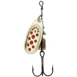 CUILLER TOURNANTE MEPPS COMET OR POINT ROUGE