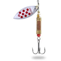 CUILLER TOURNANTE ZEBCO TROPHY Z-RIVER ARGENT POINT ROUGE