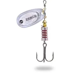 CUILLER TOURNANTE ZEBCO TROPHY Z-SWIRL SILVER / HOLO SILVER
