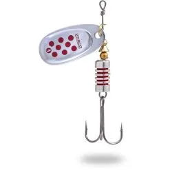 CUILLER TOURNANTE ZEBCO TROPHY Z-SWIRL SILVER / RED DOT
